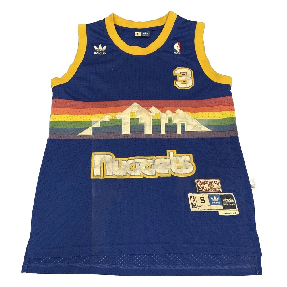 Adidas Hardwood Classics Denver Nuggets Allen Iverson Jersey Retro Size M